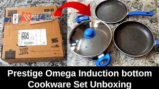 Prestige Omega Induction bottom Cookware Set Unboxing