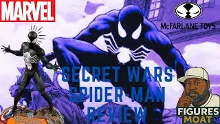Wow! Secret Wars Black Suit Spider-Man 1:6 Scale McFarlane Review