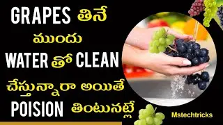 Grapes తినే ముందు ఇలా water తో wash చేయకండి |how to clean grapes the rightway|