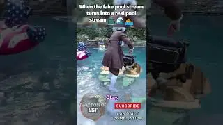 When the fake pool stream turns into a real pool stream #Shorts