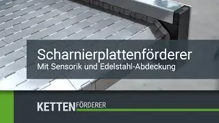 Scharnierplattenf&ouml;rderer - Mit Sensorik und Edelstahl-Abdeckung