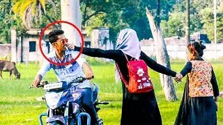 Pulling Strangers Cheeks Prank on Boys - Pulling Cute Girls Cheeks - Prank in India | 4 Minute Fun