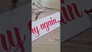 If at first you fail... #brushpencalligraphy