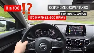 🔥 DESEMPENHO ESTRADA Nissan Sentra Advance 2.0 CVT 2024 l Teste de Longa Duração