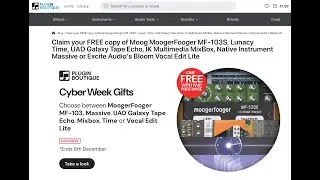 Don&rsquo;t Miss These FREE Plugins! Cyber Week 2025 Deals at PluginBoutique