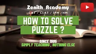 How to solve puzzle ? CAT / CLAT / IPM / HM