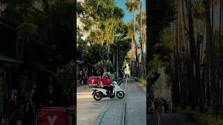 A Moment in Antalya 🇹🇷  Nostalgic Red Tram on Atat&uuml;rk Street 🚋 #Shorts