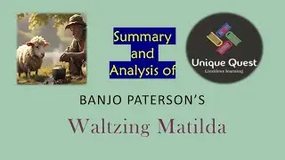 Waltzing Matilda by Banjo Patterson explained in Tamil| PGTRB UNIT #pgtrbenglish #netenglish