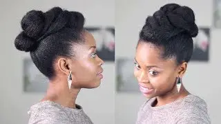 Coiffure Cheveux Crépus | Triple Bun Style