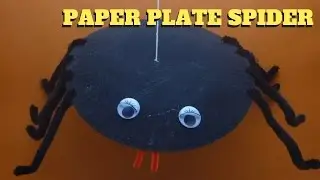 Halloween Craft - Paper Plate Spider - Paper Plate Craft