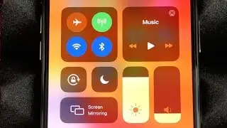 Control Center iPhone XR - iPhone gestures