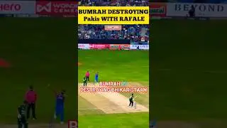 BUMRAH x RAFALE🇮🇳destroying pak🐷😂#indvspak#bumrah#rafale#asiacup2025#youtubeshorts#tilakvarma#yorker