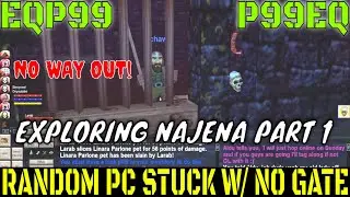 EverQuest P99 Exploring Najena Part 1 Dungeon Crawl on Level 60 Necromancer Getting Keys to go deep