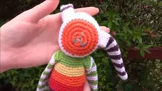 Pebble Rainbow Bunny Rattle! Fair Trade Toys!