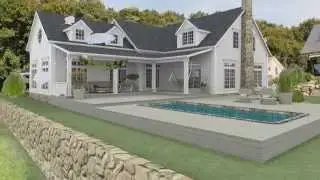 New England house in Switzerland - Virtual Walkthrough