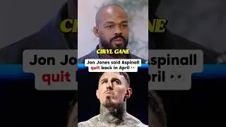 Jon Jones Accused Tom Aspinall of quitting in an unrelated interview from 6 months ago 🙄🙄🤔