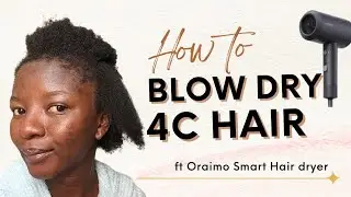 DIY: Blow Dry 4C Hair Without Heat  l Zero Heat Damage #haircare #4chair #shorthairblowdry