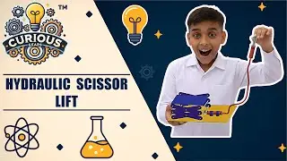 How to Make a Hydraulic Lift? 🏗️ Class 8 Science Working Model (Pascal&rsquo;s Law) | Curious Gears