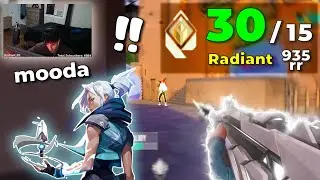 He's Back for MORE! - mooda | Duo with POPPIN | Valorant Radiant Vod