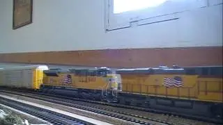 Athearn SD70ACe & ES44(C45AC) Maiden Run both with DCC and Sound.wmv