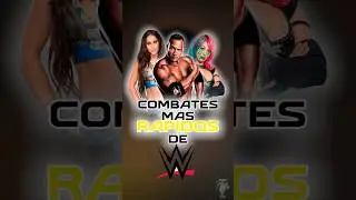 Los Combates m&aacute;s R&Aacute;PIDOS de WWE - #wwe #wweraw #smackdown