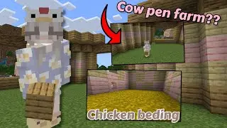 Cow Pen Farm?? | Peaceful mode Part 6 - Minecraft Bedrock Edition