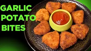 Garlic Potato Bites | Crispy & Cheesy Snack Recipe| लहसुन आलू बाइट्स | खाओगे तो बस वाह कहोगे|