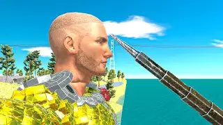 Epic Spike Trap Funny Moments😂 and Reach The Evolution Gate - Animal Revolt Battle Simulator
