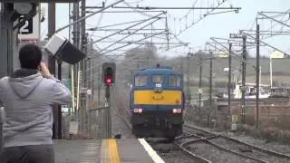NIR 111 loco 112 passes Malahide light engine