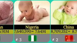 Global Births by Country in 2025 | Top 50 Countries with Highest Fertility Rates
