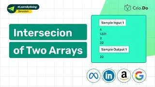 Intersection of Two Arrays | Java | Master DSA Interview Questions
