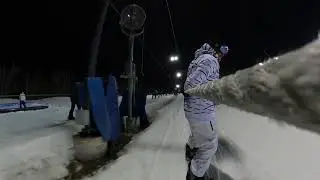 Night Ride Snowboarding Perfect North Slopes Indiana 2021