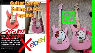Guitar Center Selling a FAKE Fender Squier Hello Kitty Stratocaster Guitar for TWICE the Price!!!