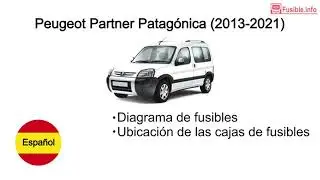 Diagrama de fusibles Peugeot Partner Patag&oacute;nica (2013-2021)