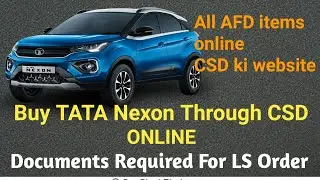 TATA Nexon through CSD| LS Order Documets Required |