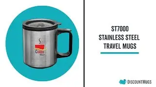 Printed 12 oz. Double Wall Stainless Steel Coffee Travel Mugs