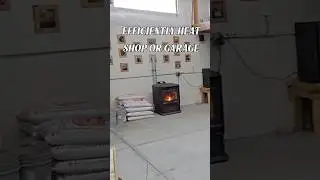 Как предотвратить замерзание в мастерской или гараже #подписывайтесь #пеллетнаяпечь #согревайтесь...