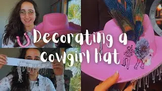 Decorating a Cowgirl Hat Using Only Hobby Lobby Supplies