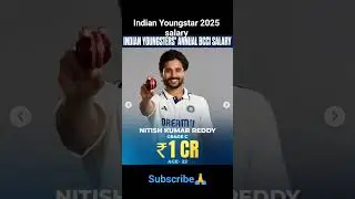 indian Youngstar player salary 2025 #song  cricket viral #love #music