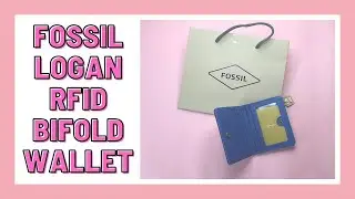 FOSSIL LOGAN RFID BIFOLD WALLET CUTE BIFOLD WALLET COW LEATHER WALLET RFID SECURED WALLET