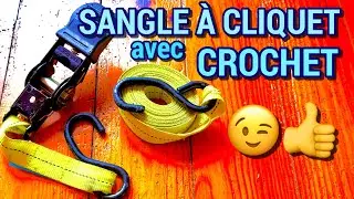 COMMENT UTILISER UNE SANGLE A CLIQUET AVEC CROCHET ? TUTO FACILE RAPIDE EN 1 MINUTE #tuto #tutoriel