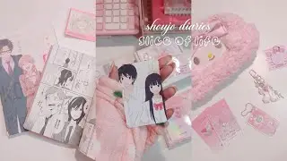 slice of life🌸💭 shoujo girl diaries, watching anime, making matcha, reading manga, pink trinket haul
