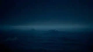 1 Hours of Night Ocean Waves and Solo Piano | Calm Sea Sounds for Deep Sleep and Meditation