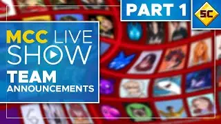 MCC Scuffed Team Announcements Live - Part 1 (MCC Live Show)
