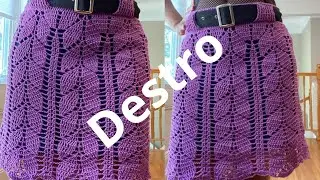 Saia de crochê elegante passo a passo