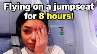 Flight attendant flying as a passenger on a discounted/ standby ticket and got a jumpseat instead!