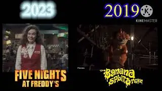 Five Nights At Freddy&rsquo;s movie trailer vs The Banana Splits movie trailer (comparison)