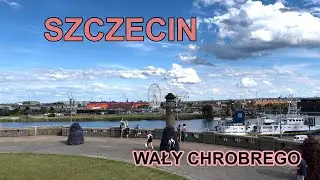 Szczecin Wały Chrobrego ☀️ Widok na Port i Łasztownię 🚢 Bulwar Chrobrego | Szczecin atrakcje
