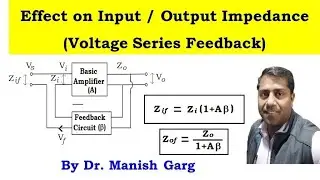 Effect on Input and Output Impedance | Feedback Amplifiers | Voltage Series Feedback | B.Sc. 3|  NET