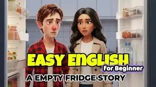 The Empty Fridge Story - A2 English Listening Test - Easy English Listening Story | #easyenglish